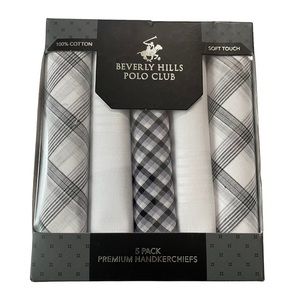 Beverly Hills Polo Club 5 pack Premium Handkerchiefs